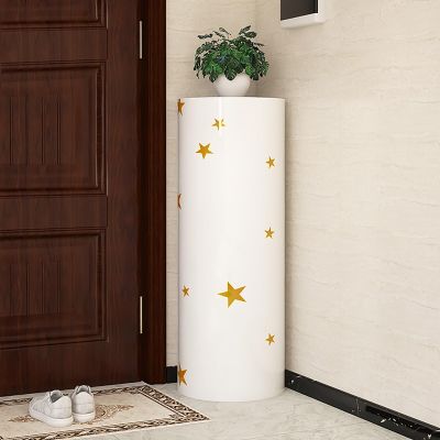 360 Rotating Shoe Cabinet, Shoe Rack for Entryway Shoe Storage Cabinet, Creative Round Shoe Rack,Free Standing Metal Revolving Stand, For Leather Shoes, Heels, Boots, Slippers ( Size : 39*105cm-f )