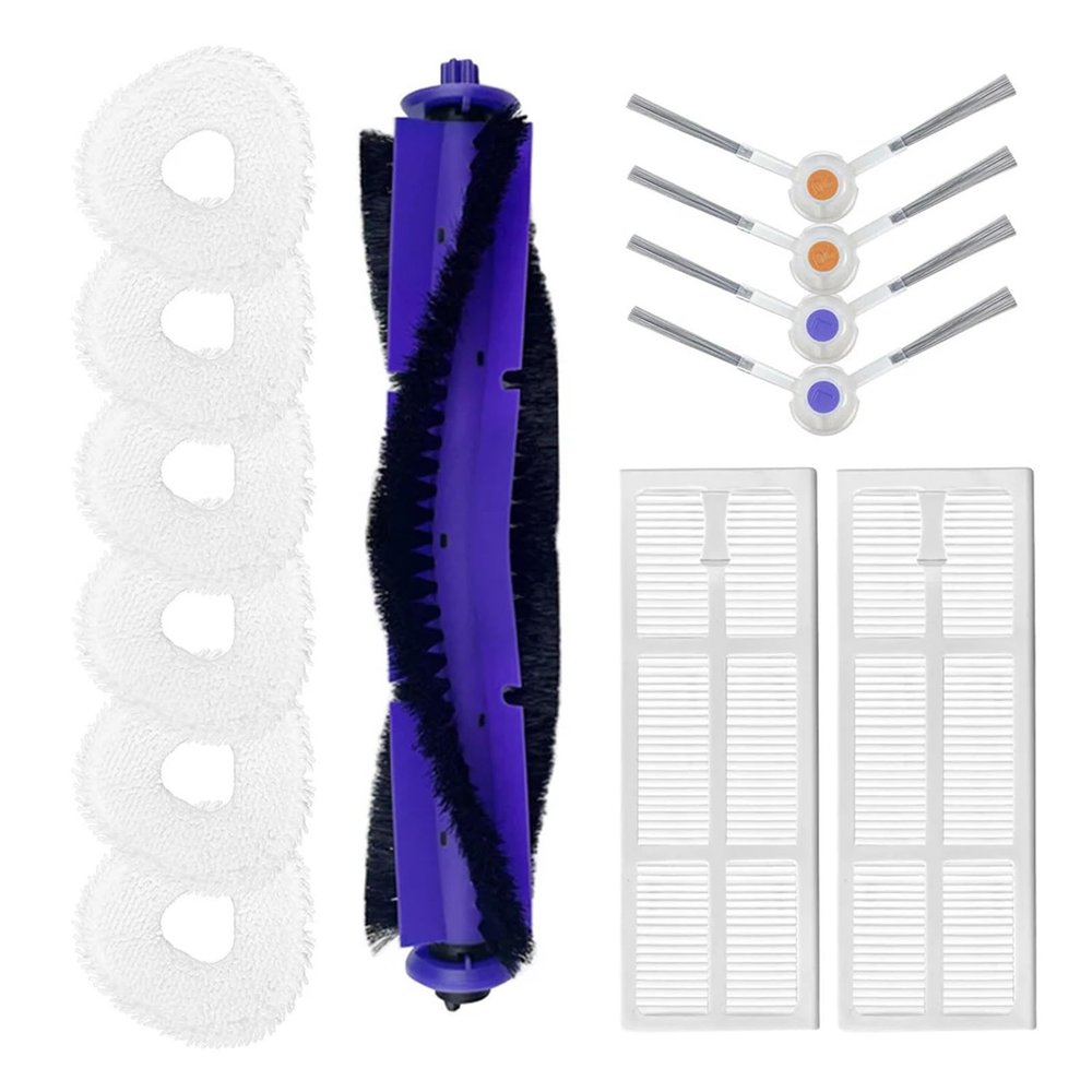 ConvOw Main Brush, Side Brush, Filter, Wipes Compatible with Narwal Free Accessory kit, maintaining Vacuum Cleaner Performance
