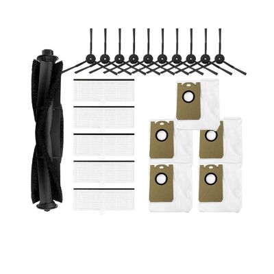 PonpEd Compatible for HONITURE Q6 Pro Robot Vacuum Cleaner Spare Parts Accessories Main Brush Side Brush Hepa Filter Mop Rag Dust Bag (Color : G)