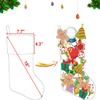 YourBestMemory Set of 7, 18" Dia Personalized Gray Christmas Stockings with Embroidery Names, with Holders,Quality Thick Fleece Material Stockings for Family Dcor(Set of 7-B) view 2