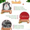 YourBestMemory Set of 7, 18" Dia Personalized Gray Christmas Stockings with Embroidery Names, with Holders,Quality Thick Fleece Material Stockings for Family Dcor(Set of 7-B) view 3