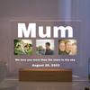 Custom 3D Acrylic Photo Lamp Personalized Led Night Light for Parents Love MOM DAD Family Friend Weddings Birthdays Ideal Gift (Mum) view 1