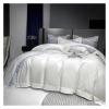 QuKan Bed, 1000TC Egyptian Cotton White Gray Soft Bedding Set Luxury Duvet Cover Sheet Pillowcase view 3