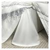QuKan Bed, 1000TC Egyptian Cotton White Gray Soft Bedding Set Luxury Duvet Cover Sheet Pillowcase view 4