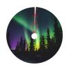 48 Christmas Tree Skirt,Durable Holiday Decor - Perfect Size for Your Christmas Tree,Magic stick Closure Dark Northern Lights Print view 4