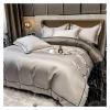 Bed, Bedding Set 800TC Egyptian Cotton Bed Sheet Set with Quilt Cover Pillowcases Luxury Flat Sheets Duvet Cover view 2