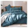 QuKan Bed, Linen Comforter Set, Bedding 4-Piece Set, Natural Washed Linen, Solid Color Soft Breathable Durable Comfortable Bed Sheet view 2