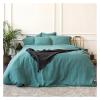 QuKan Bed, Linen Comforter Set, Bedding 4-Piece Set, Natural Washed Linen, Solid Color Soft Breathable Durable Comfortable Bed Sheet view 4