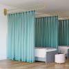 Privacy Cubicle Curtain, Medical Privacy Flexible Curtains, for Hospital Lab Clinic Divider Screen, U-Shaped Partition Curtain and Support Frame Combination (Color : Green, Size : 5 Set) view 1