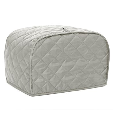 BOHEMIABY Toaster Cover 2 Slice, Bread Dust Cover & Fingerprint Protection-Polyester & Cotton, Kitchen Small Appliance(Grey)