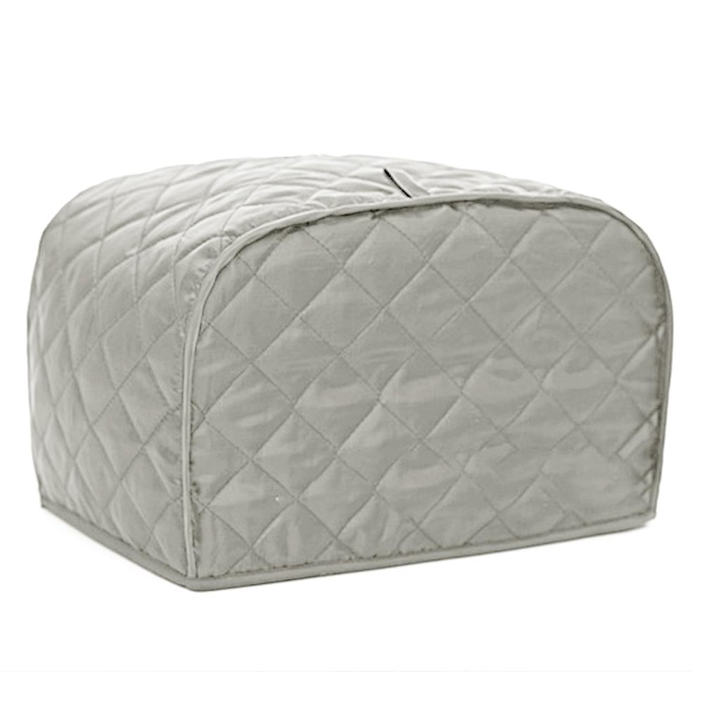 BOHEMIABY Toaster Cover 2 Slice, Bread Dust Cover & Fingerprint Protection-Polyester & Cotton, Kitchen Small Appliance(Grey)