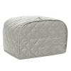BOHEMIABY Toaster Cover 2 Slice, Bread Dust Cover & Fingerprint Protection-Polyester & Cotton, Kitchen Small Appliance(Grey) view 1