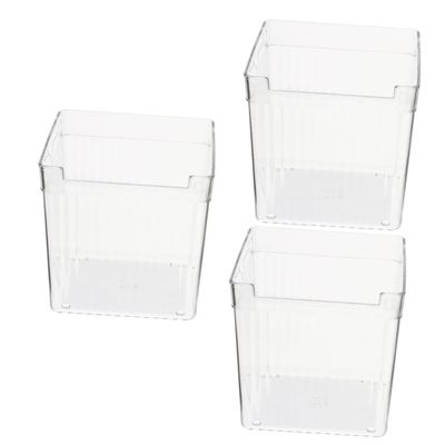 Didiseaon 3pcs Box Food Storage Container Fridge Door Organizer Freezer Bins Produce Saver Pantry Fruit Fresh