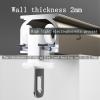 Aluminium Ceiling Mount Curtain Track System, Hospital Ceiling Track for Curtains, Aluminum Ceiling Curtain Track, with Silent Pulleys, Used for Bathrooms, Bedrooms, Room Partitions ( Color : A(track view 4