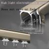 Heavy Duty Slide Ceiling Track, Curtain Rail with Mute Rollers, Ceiling Curtain Track for Bay Window, Curtain Track Rail Fixings, Mount to Ceiling Or Wall, Suitable for Living Room and Shower Room (C view 3