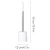Toilet Brush Deep Clean Toilet Brush Wall Mount Floor Stand Toilet Bowl Brush and Stand Toilet Cleaner Brush for Home Toilet Scrubber Save Space view 2