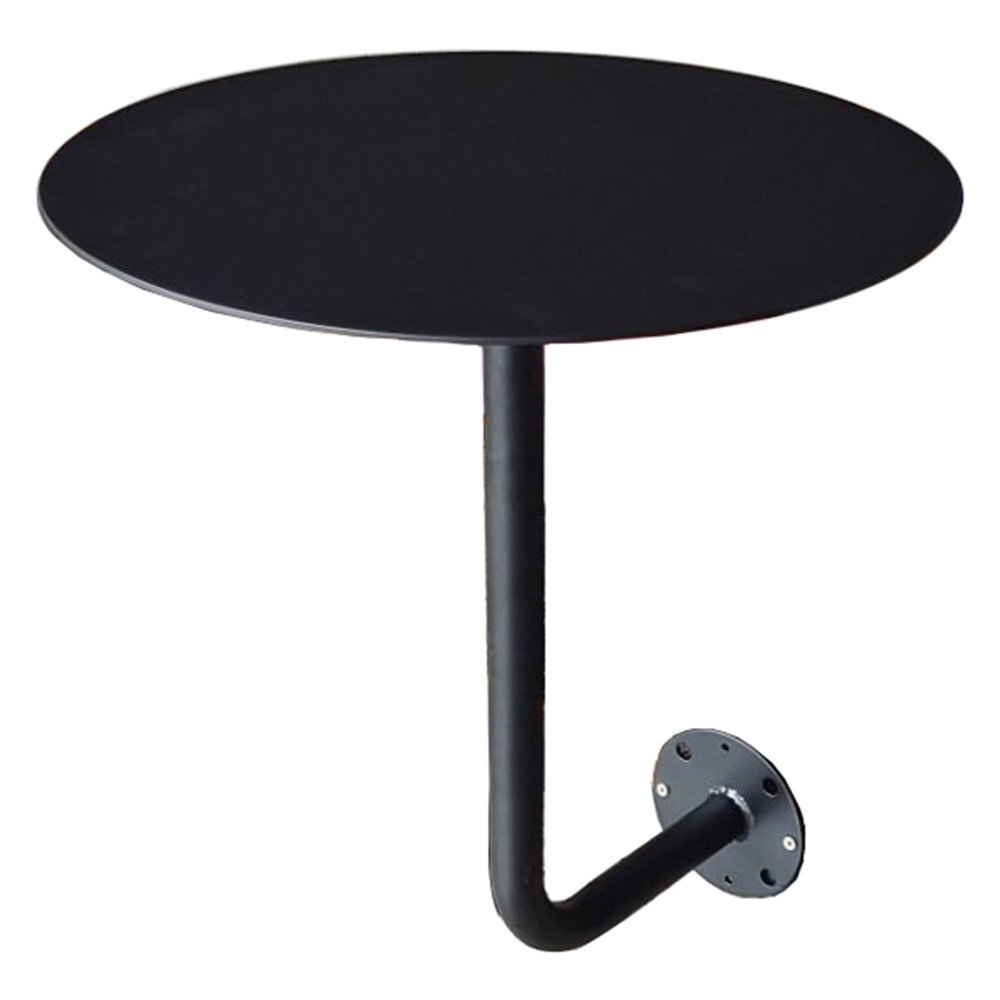 Fodalob Classic Bistro Pub Furniture- Black Wall-Mounted Round Bar Table - Dia 13.7/15.7", Height 17.7" (Size : 35cm(13.7"))