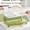 Dxcaicc Dish Drying Rack,Dish Drainers for Kitchen Counter Storage,Dish Drainer Tray with Utensil Holder,Dish Drying Storage Holder,Large Capacity Utensil Storage Organizer,Clear view 2