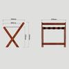PROHEL 4pcs Luggage Rack - Suitcase Stand, Foldable Luggage Rack with BackrestProfessional Hotel Suitcase RackTravel Bag Guest Room Storage ShelfHousehold Hanger Furniture Landing Storage Shelf view 2
