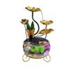 HUMAJORY Tabletop Waterfall Fish Tank Wrought Iron Butterfly Flowing Water Ornaments Circulating Water Fountain Office Creative Wrought Iron Lotus Desktop Fountain Tabletop Water Fountain view 1