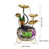HUMAJORY Tabletop Waterfall Fish Tank Wrought Iron Butterfly Flowing Water Ornaments Circulating Water Fountain Office Creative Wrought Iron Lotus Desktop Fountain Tabletop Water Fountain view 2