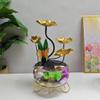 HUMAJORY Tabletop Waterfall Fish Tank Wrought Iron Butterfly Flowing Water Ornaments Circulating Water Fountain Office Creative Wrought Iron Lotus Desktop Fountain Tabletop Water Fountain view 3