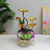 HUMAJORY Tabletop Waterfall Fish Tank Wrought Iron Butterfly Flowing Water Ornaments Circulating Water Fountain Office Creative Wrought Iron Lotus Desktop Fountain Tabletop Water Fountain view 4
