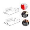 Didiseaon 4sets Stainless Steel Garbage Bag Hanging Rack Under Cabinet Trash Bag Holder for Kitchen Easy to Install for Home Apartments and Rvs view 4