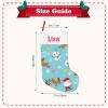 Personalized Snowflake Snowman Christmas Christmas Stockings Custom with Name Christmas Stockings Xmas Decoration for Family Boys Girls 18 x 11 Inch view 3