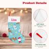 Personalized Snowflake Snowman Christmas Christmas Stockings Custom with Name Christmas Stockings Xmas Decoration for Family Boys Girls 18 x 11 Inch view 4