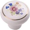Ceramic Knobs,10pcs Flower Pattern Ceramic Handle Graceful Doorknob for Cabinet DrawerKnob view 4