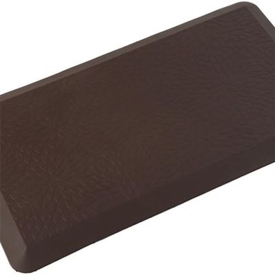JIUYUEYA Anti-Fatigue Floor Mat Standing and Comfort Desk/Floor Mats for House Sink Office Kitchen Mat Cushioned Rug Waterproof, Non Slip, 2cm Thick (Color : Brown, Size : 51 * 91CM)