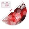 OOZ Flower and Cow Pattern Christmas Tree Skirt 36 inchXmas Tree Skirts for Xmas Tree Ornaments and Party Holiday Decorations,Black view 4