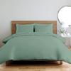 All Star Linen 3 Piece Cotton Beautiful Zipper Clouser Duvet Cover Palatial King 120x98 Solid Sage Green view 1