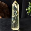AtkitS Beautiful Yellow Transparent Molten Stone Obelisk Crystal Rod dot Home Decoration (Size : 800-900g) view 4