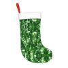 EniLsa Monstera Deliciosa Banana Palm Print Christmas Stocking Xmas Stockings Christmas-Stockings Christmas Holiday Party Family Decorations view 2