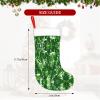 EniLsa Monstera Deliciosa Banana Palm Print Christmas Stocking Xmas Stockings Christmas-Stockings Christmas Holiday Party Family Decorations view 4