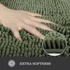 Yeaban Large Bathroom Rug 30"x50"  Thick Chenille Long Bath Mat | Absorbent and Washable Bath Rug Non-Slip, Soft Runner Rug for Bathroom, Shower, Sink - (Olive Green) view 2