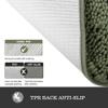 Yeaban Large Bathroom Rug 30"x50"  Thick Chenille Long Bath Mat | Absorbent and Washable Bath Rug Non-Slip, Soft Runner Rug for Bathroom, Shower, Sink - (Olive Green) view 3
