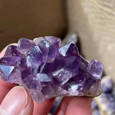 AtkitS Beautiful 1pcs Natural Dream Uruguay amaranite Crystal Cluster Specimen (Size : 80-100g)