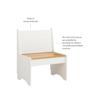 Linon Linson Small Back Rest Bench Honey White view 2