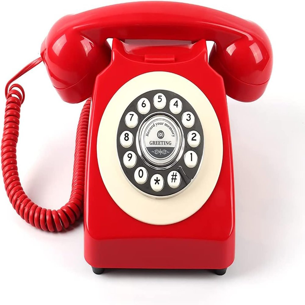 Retro Style Rotating Wedding Audio Guestbook Telephone Audio Guestbook for Wedding Retro Audio for Wedding Event Birthday Party Message Voicemail