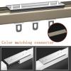 Ceiling Wall Mount Curtain Track System, Aluminum Alloy Ceiling Track, Room Divider-Ceiling Curtain Track Rail, Equipped with Complete Accessories, Suitable for Room Partitions and Bay Windows ( Color view 4