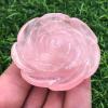 AtkitS Beautiful Natural Pink Rose Quartz Hand Carved Crystal Rose Reiki (Size : 10pcs) view 1