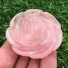 AtkitS Beautiful Natural Pink Rose Quartz Hand Carved Crystal Rose Reiki (Size : 10pcs) view 2