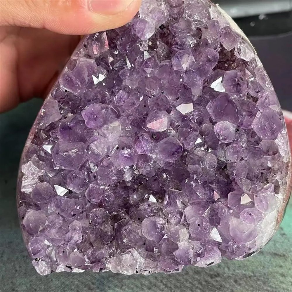 AtkitS Beautiful Natural Uruguayan Dream Amethyst Quartz Crystal Cluster Specimen Heal (Size : 100-120g)
