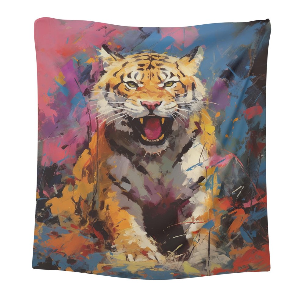 CAPITUNEISKINEPA Tiger Blanket Gift Decorative Blanket Blanket for Couch 50" x 60"