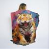 CAPITUNEISKINEPA Tiger Blanket Gift Decorative Blanket Blanket for Couch 50" x 60" view 4