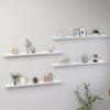 Wall Shelves,Floating shelves Plant Shelf Cosmetic shelf Book shelves Storage shelves Wall decor Shelf Storage shelves Suitable for Living Room Bathroom 4 pcs High Gloss White 39.4"x3.5"x1.2" view 1