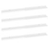 Wall Shelves,Floating shelves Plant Shelf Cosmetic shelf Book shelves Storage shelves Wall decor Shelf Storage shelves Suitable for Living Room Bathroom 4 pcs High Gloss White 39.4"x3.5"x1.2" view 3